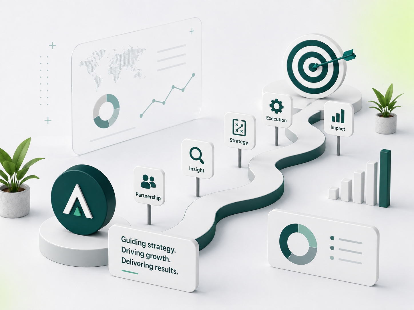 Business strategy and growth visual
